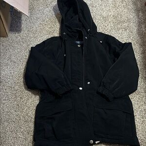 Vintage London Fog Limited Edition Black Hooded Coat